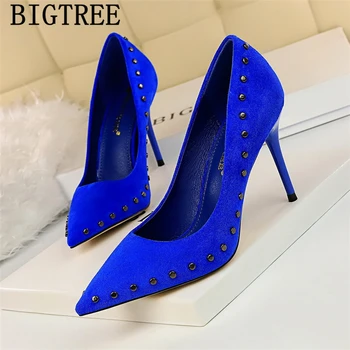 Blue Heels Party Shoes Bigtree Shoes Wedding Ladies Pumps Women Shoes Luxury Heels Extreme High Heels Sexy Chaussures Femme Buty
Blue Heels Party Shoes Bigtree Shoes Wedding Ladies Pumps Women Shoes Luxury Heels Extreme High Heels Sexy Chaussures Femme Buty