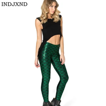INDJXND New Top Sale Fashion Silk Milk Digital Print Leggings For Women Mermaid Fish Scale Leggings Colorful Ankle-Length Pants
INDJXND New Top Sale Fashion Silk Milk Digital Print Leggings For Women Mermaid Fish Scale Leggings Colorful Ankle-Length Pants