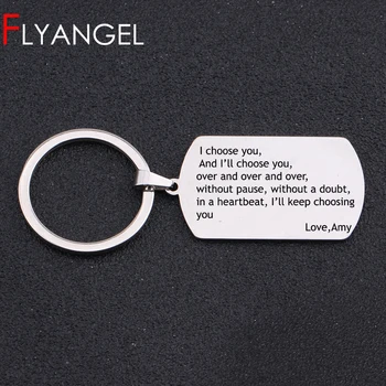 Custom Name Personalized Keychain Car Key Tag Engraved I Choose You You Choose Me Fashion Lover Keyring Valentine's Gifts
Custom Name Personalized Keychain Car Key Tag Engraved I Choose You You Choose Me Fashion Lover Keyring Valentine's Gifts