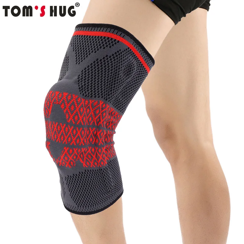 Tom's Hug Silicon Spring Knee Pad Support Brace 1 Pcs Joint Pain Relief Knee Pad Warm Sleeve Black Red Pattern Meniscus Kneepad
Tom's Hug Silicon Spring Knee Pad Support Brace 1 Pcs Joint Pain Relief Knee Pad Warm Sleeve Black Red Pattern Meniscus Kneepad