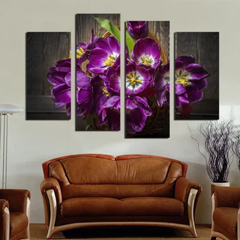 4 piece large canvas art modern purple flower picture canvas painting home wall decor for living room mass effect artworks
4 piece large canvas art modern purple flower picture canvas painting home wall decor for living room mass effect artworks