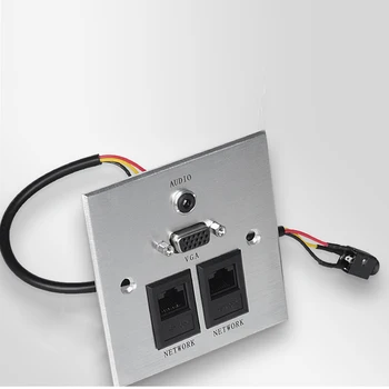 Free Shipping Multimedia Panel Socket Aluminum Panel Socket Multifunction Information Panel with 1*Audio,1*VGA,2*RJ45
Free Shipping Multimedia Panel Socket Aluminum Panel Socket Multifunction Information Panel with 1*Audio,1*VGA,2*RJ45
