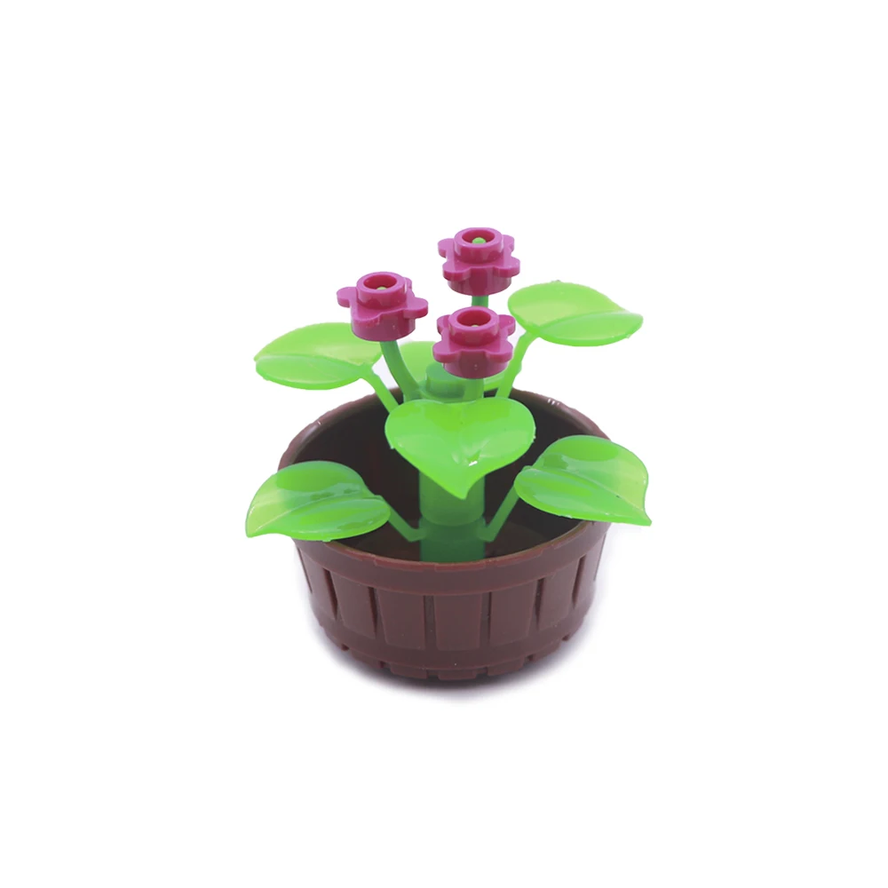 City Jungle Building Blocks Flower Tree Set Grass Garden Creator Camp Friends MOC Bricks Toys For Children Compatible LegoINGlys (2)
