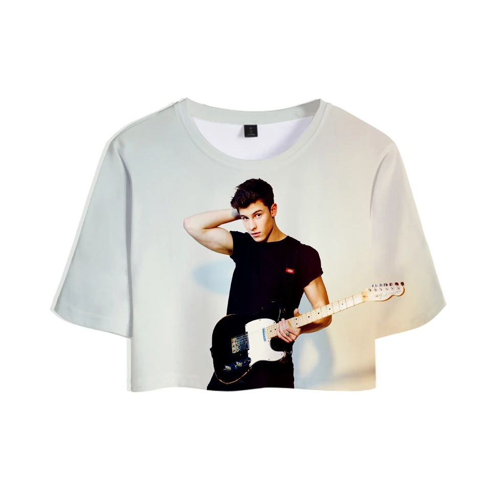 Shawn Mendes 3D Printed Women Crop Tops Fashion Summer Short Sleeve T shirts 2019 Hot Sale Girls Casual Trendy Sexy Tshirts
Shawn Mendes 3D Printed Women Crop Tops Fashion Summer Short Sleeve T shirts 2019 Hot Sale Girls Casual Trendy Sexy Tshirts