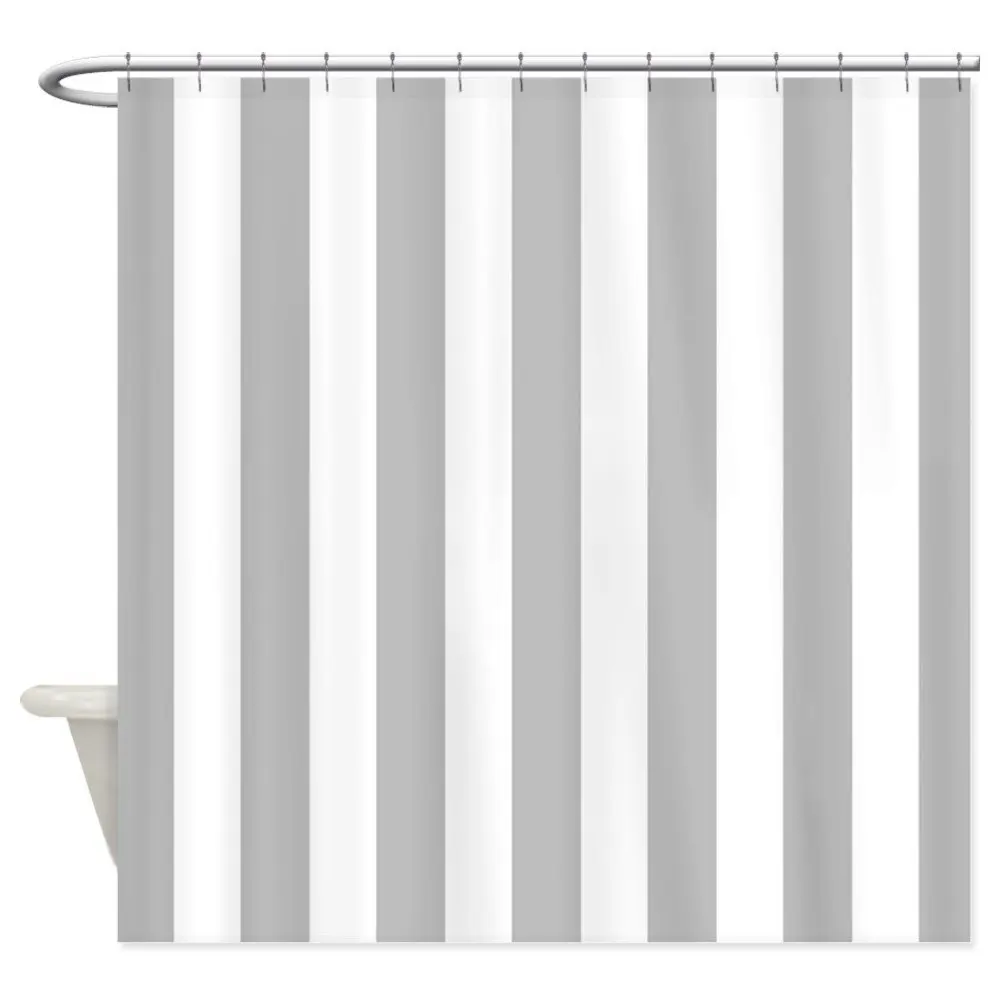 Gray and white vertical stripes Shower Curtain - Decorative Fabric Shower Curtain (69"x70")
Gray and white vertical stripes Shower Curtain - Decorative Fabric Shower Curtain (69"x70")