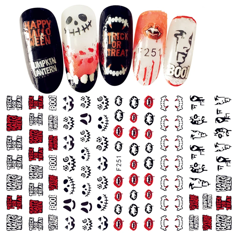 1 Sheet Ultrathin Nail Art Decorations 3D Nail Sticker Vampire Halloween Designs Nail Wraps Manicure Accessory
1 Sheet Ultrathin Nail Art Decorations 3D Nail Sticker Vampire Halloween Designs Nail Wraps Manicure Accessory