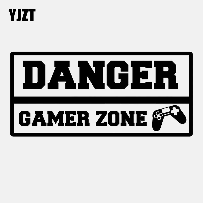 YJZT 16.4CM*7.6CM Danger Gamer Zone Video Game Vinyl Black /Silver Car Sticker C22-0365
YJZT 16.4CM*7.6CM Danger Gamer Zone Video Game Vinyl Black /Silver Car Sticker C22-0365