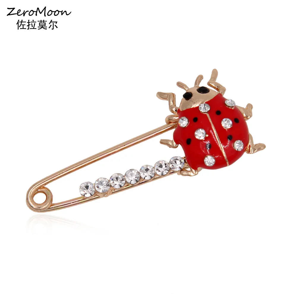 Adorable Insect Red Enamel Ladybug Brooch Metal Crystal Rhinestone Safety Pin Unisex Fashion Jewelry Accessory
Adorable Insect Red Enamel Ladybug Brooch Metal Crystal Rhinestone Safety Pin Unisex Fashion Jewelry Accessory
