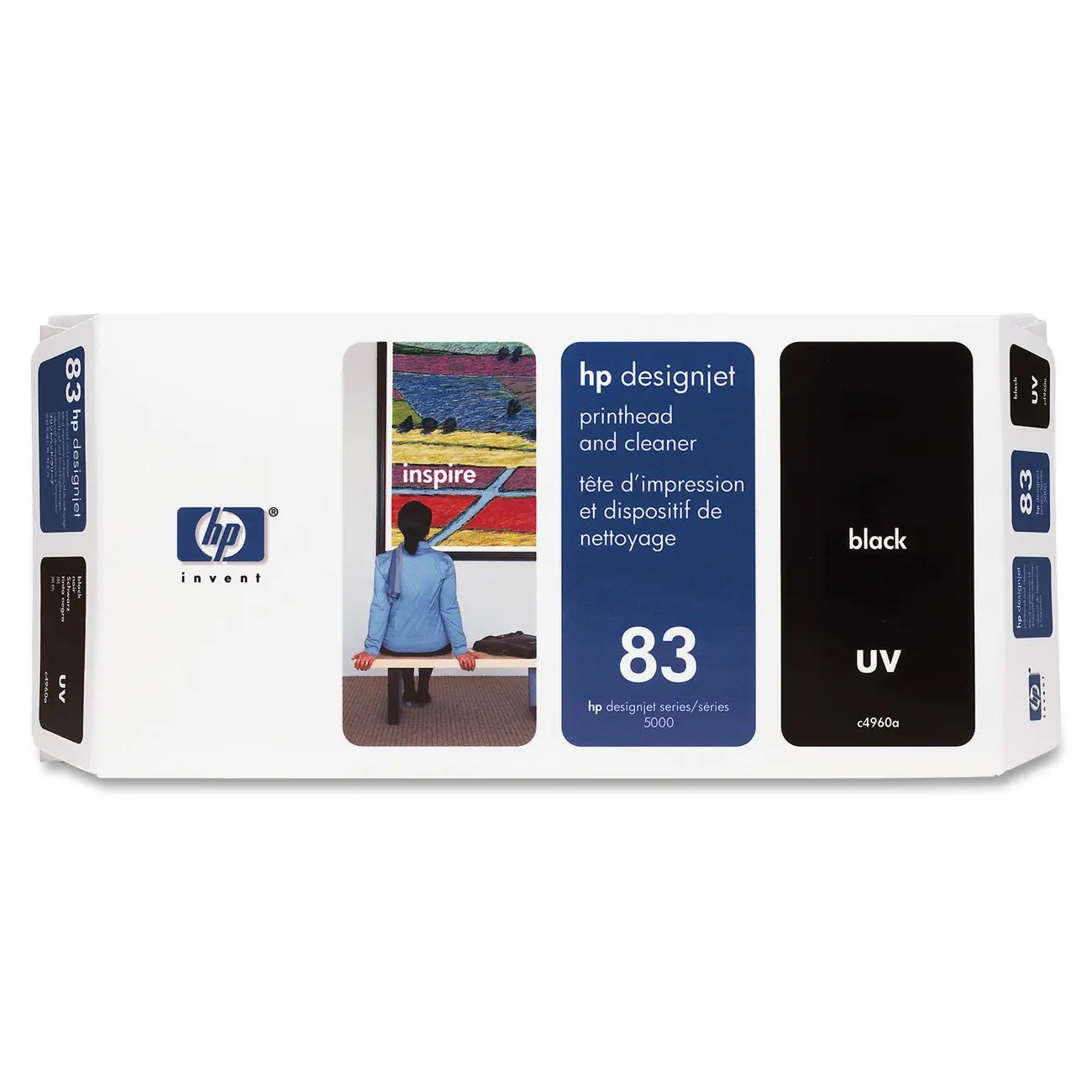 Original and Expired Printer Head for HP 83 C4960A UV Printhead and Cleaner for DesignJet 5000 Series, Black
Original and Expired Printer Head for HP 83 C4960A UV Printhead and Cleaner for DesignJet 5000 Series, Black