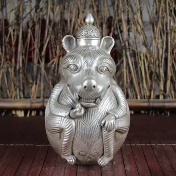 New product, white copper, exquisite display, miscellaneous collection, Yan Wang incense burner.
New product, white copper, exquisite display, miscellaneous collection, Yan Wang incense burner.