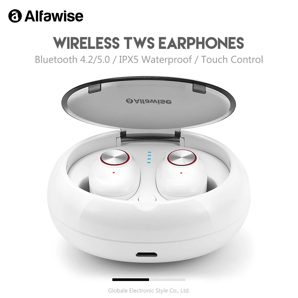Original Alfawise TWS Wireless Earphones Bluetooth Mini Earbuds Waterproof IPX5 with Mic Microphone Touch Control
Original Alfawise TWS Wireless Earphones Bluetooth Mini Earbuds Waterproof IPX5 with Mic Microphone Touch Control