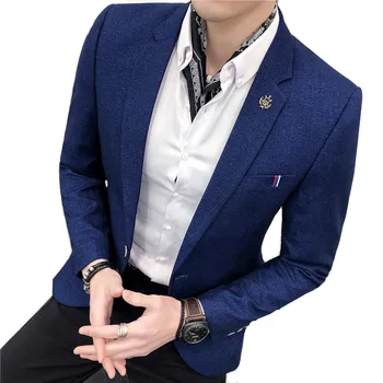 Blazers 2019 new slim urban light business hair stylist handsome small suit / male versatile simple boutique fashion suit jacket
Blazers 2019 new slim urban light business hair stylist handsome small suit / male versatile simple boutique fashion suit jacket