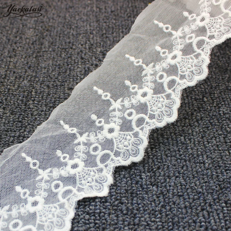 YACKALASI Cotton Lace Embroidered Applique Soft Tulle Lace Fabrics Church Scalloped Sewing Apparel Trims Vintage 7CM
YACKALASI Cotton Lace Embroidered Applique Soft Tulle Lace Fabrics Church Scalloped Sewing Apparel Trims Vintage 7CM
