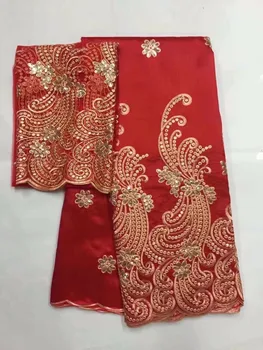 Hot Selling french tulle lace fabrics High Quality With sequins African George Lace Fabric 5+2 Yards For a wedding dress LES002
Hot Selling french tulle lace fabrics High Quality With sequins African George Lace Fabric 5+2 Yards For a wedding dress LES002