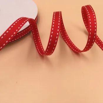 (10 Yards/lot) 3/8" 9mm Red Grosgrain Ribbon With White Stitches Gift Wrap Ribbon Decoration Ribbons
(10 Yards/lot) 3/8" 9mm Red Grosgrain Ribbon With White Stitches Gift Wrap Ribbon Decoration Ribbons