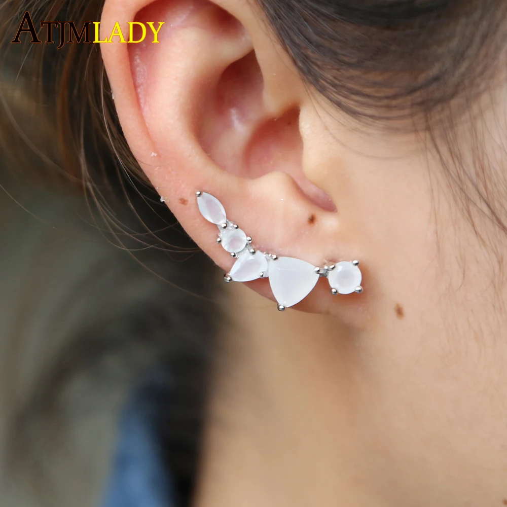 2018 New Fashion luxury sparking bling stone silver color design prong 5pcs white drop stine elegant fashion women sweep earring
2018 New Fashion luxury sparking bling stone silver color design prong 5pcs white drop stine elegant fashion women sweep earring