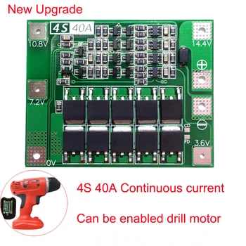 12.8V 14.4V 4S 40A 18650 LiFePO4 BMS/ Lithium Iron Battery Protection Board With Equalization Start Drill Standard/Balance
12.8V 14.4V 4S 40A 18650 LiFePO4 BMS/ Lithium Iron Battery Protection Board With Equalization Start Drill Standard/Balance