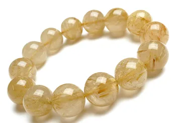 16mm Brazil Natural Yellow Golden Rutilated Quartz Crystal Stretch Big Round Bead Powerful Bracelet
16mm Brazil Natural Yellow Golden Rutilated Quartz Crystal Stretch Big Round Bead Powerful Bracelet