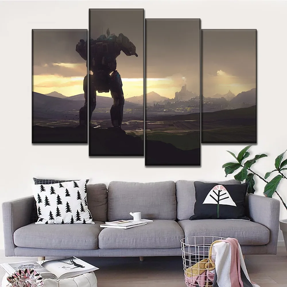 HD Prints One Set Canvas Painting 4 Pieces Modular Type Game Battletech Robot Poster Modern Living Room Wall Decorative Picture
HD Prints One Set Canvas Painting 4 Pieces Modular Type Game Battletech Robot Poster Modern Living Room Wall Decorative Picture