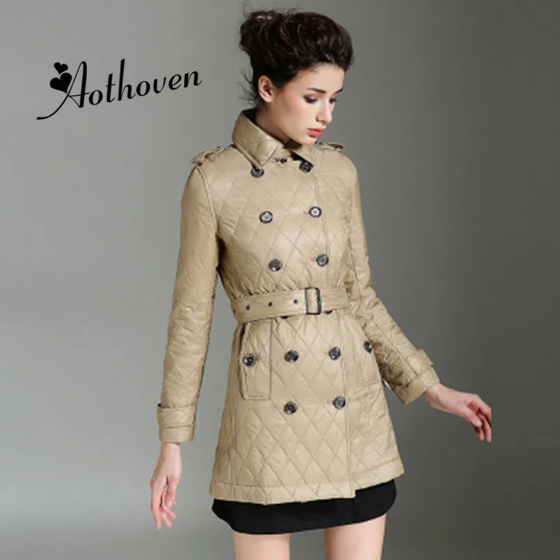 2018 New Spring Autumn Turndown Collar Long Jacket Women Rhombus Winter Coat Padded Cotton Jacket Outwear Warm Parka Women Coats
2018 New Spring Autumn Turndown Collar Long Jacket Women Rhombus Winter Coat Padded Cotton Jacket Outwear Warm Parka Women Coats