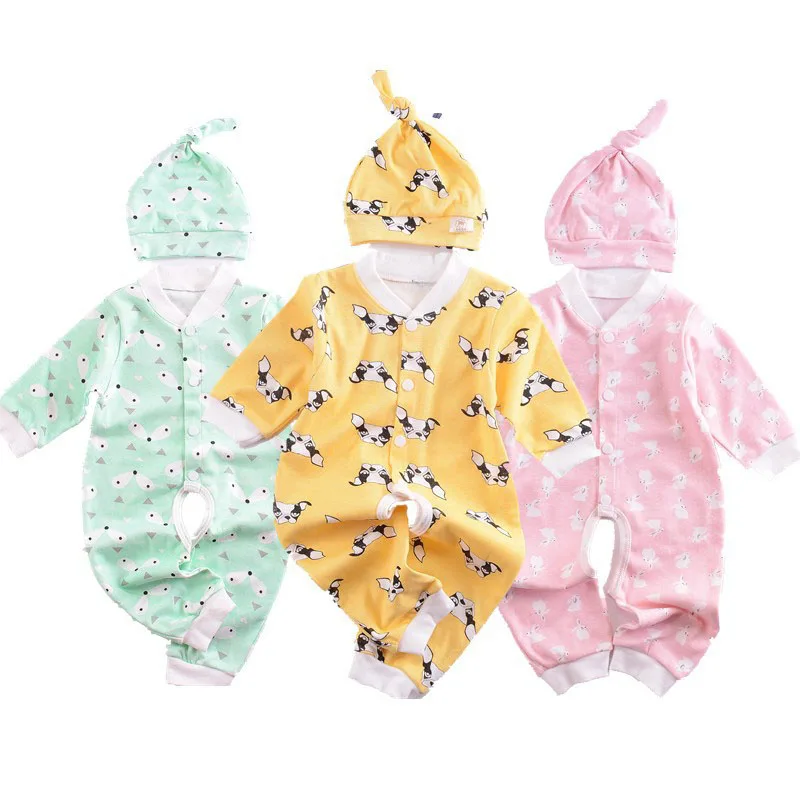 2019 New Arrival Baby Coveralls Neonatal Climbing Clothes Jumpsuit Double-Sided Knit Cotton Baby Romper Open File Long-Sleeve
2019 New Arrival Baby Coveralls Neonatal Climbing Clothes Jumpsuit Double-Sided Knit Cotton Baby Romper Open File Long-Sleeve