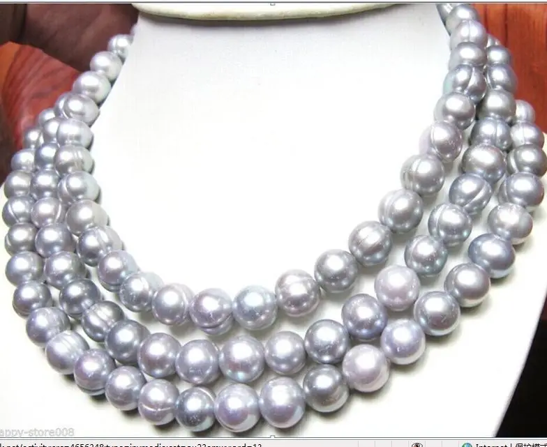 Wholesale FREE SHIPPING elegant 12-13mm south sea silver grey baroque pearl necklace24inch
Wholesale FREE SHIPPING elegant 12-13mm south sea silver grey baroque pearl necklace24inch