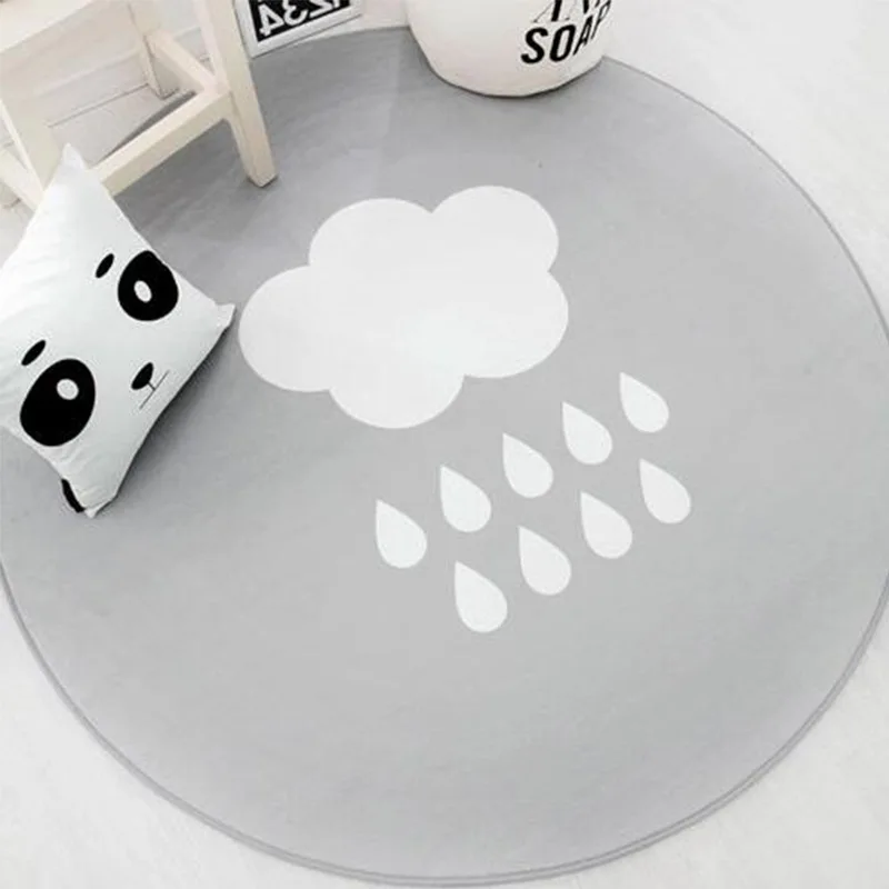 Nordic White Cloud Printed Soft Carpets Anti-Slip Rug Lovely Cartoon Computer Chair Mat Floor Mat Round Home Kids Room Rugs
Nordic White Cloud Printed Soft Carpets Anti-Slip Rug Lovely Cartoon Computer Chair Mat Floor Mat Round Home Kids Room Rugs