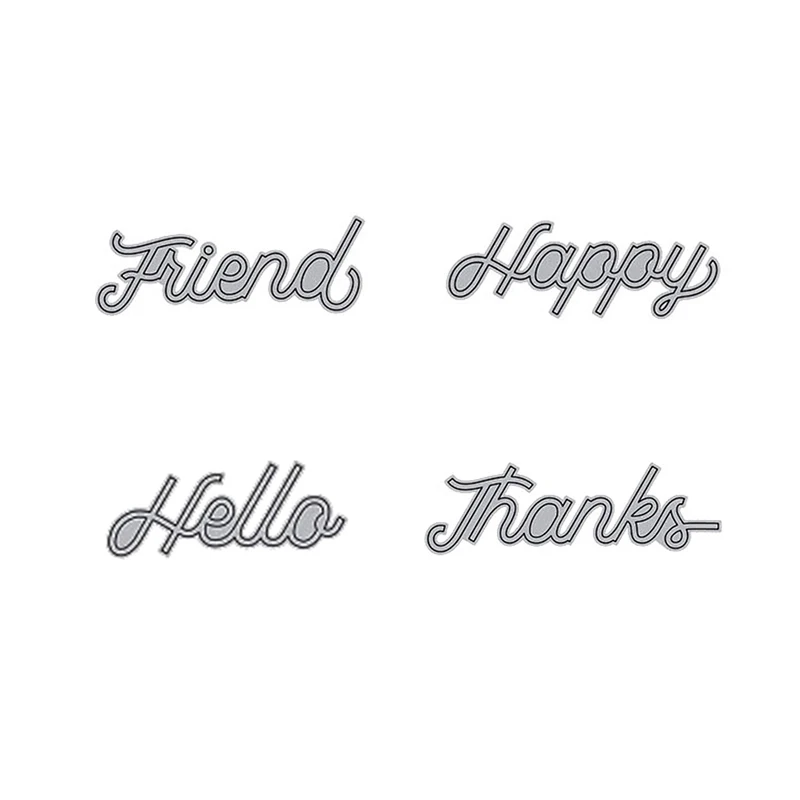Eastshape Cutting Dies For Scrapbooking Letters Friend Happy Hello Thanks Metal DIY Decorative Embossing Craft Card Stencil
Eastshape Cutting Dies For Scrapbooking Letters Friend Happy Hello Thanks Metal DIY Decorative Embossing Craft Card Stencil