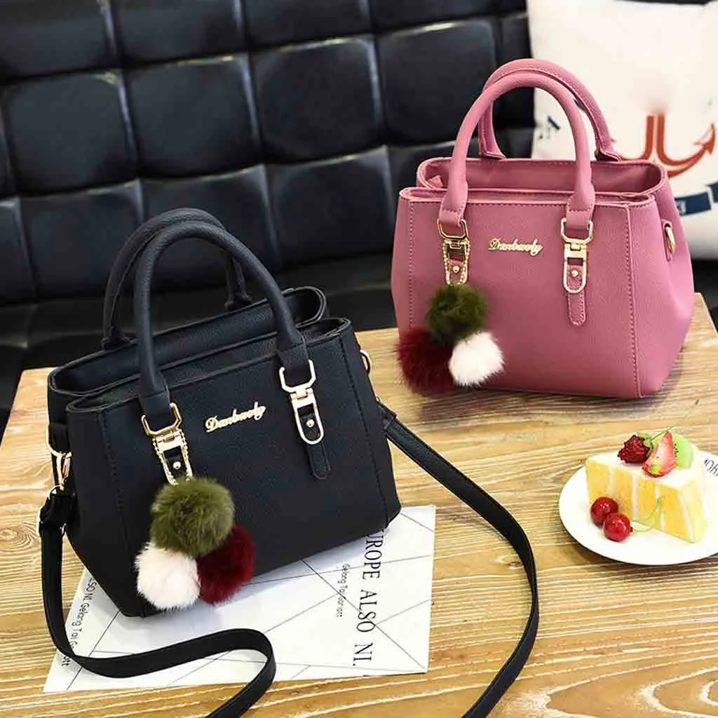 Women Hairball Letter Solid Zipper Bag Ornaments Tote Solid Sequins Handbag Purse Messenger Shoulder Bag
Women Hairball Letter Solid Zipper Bag Ornaments Tote Solid Sequins Handbag Purse Messenger Shoulder Bag