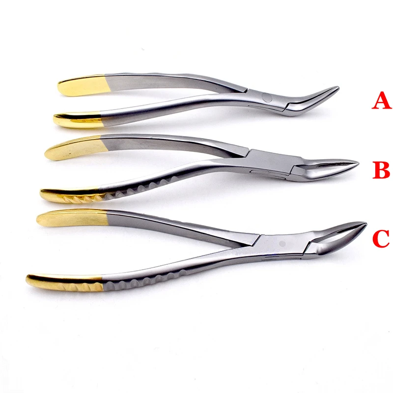 

1PC Dental Residual root forceps Apex clamp Extraction pliers dentist instruments tools Model A/B/C