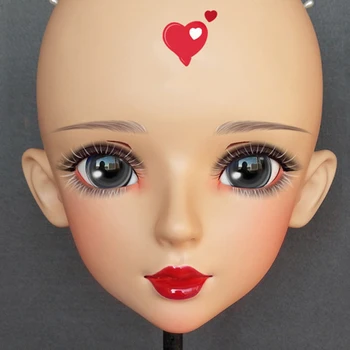 (Shi-04)Female Sweet Girl Resin Half Head Kigurumi BJD Eyes Crossdress Cosplay Japanese Anime Role Lolita Mask With Eyes And Wig
(Shi-04)Female Sweet Girl Resin Half Head Kigurumi BJD Eyes Crossdress Cosplay Japanese Anime Role Lolita Mask With Eyes And Wig