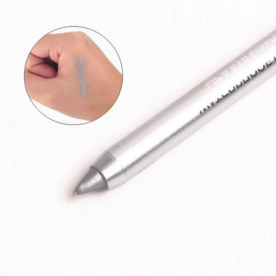1 Pcs SELL Charming Women Longlasting Waterproof Eye Liner Pencil Pigment Silver Color Eyeliner Cosmetic Makeup Beauty Tools
1 Pcs SELL Charming Women Longlasting Waterproof Eye Liner Pencil Pigment Silver Color Eyeliner Cosmetic Makeup Beauty Tools