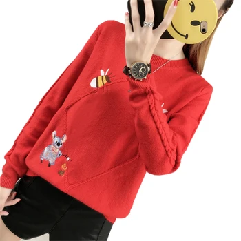 Autumn Winter Casual Female O-neck Sweater Women Cute Knit Sweaters And Pullovers Long Sleeve Pull Femme Loose Pullover MA0039
Autumn Winter Casual Female O-neck Sweater Women Cute Knit Sweaters And Pullovers Long Sleeve Pull Femme Loose Pullover MA0039