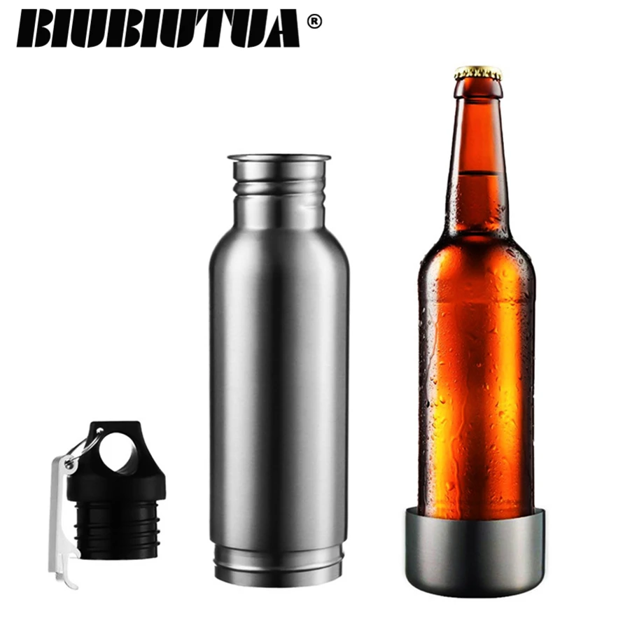 BIUBIUTUA 304 Stainless Steel Beer Insulator Cup Cold Keeper Holder with Metal Bottle Opener Cold Beer Holder Bottle
BIUBIUTUA 304 Stainless Steel Beer Insulator Cup Cold Keeper Holder with Metal Bottle Opener Cold Beer Holder Bottle