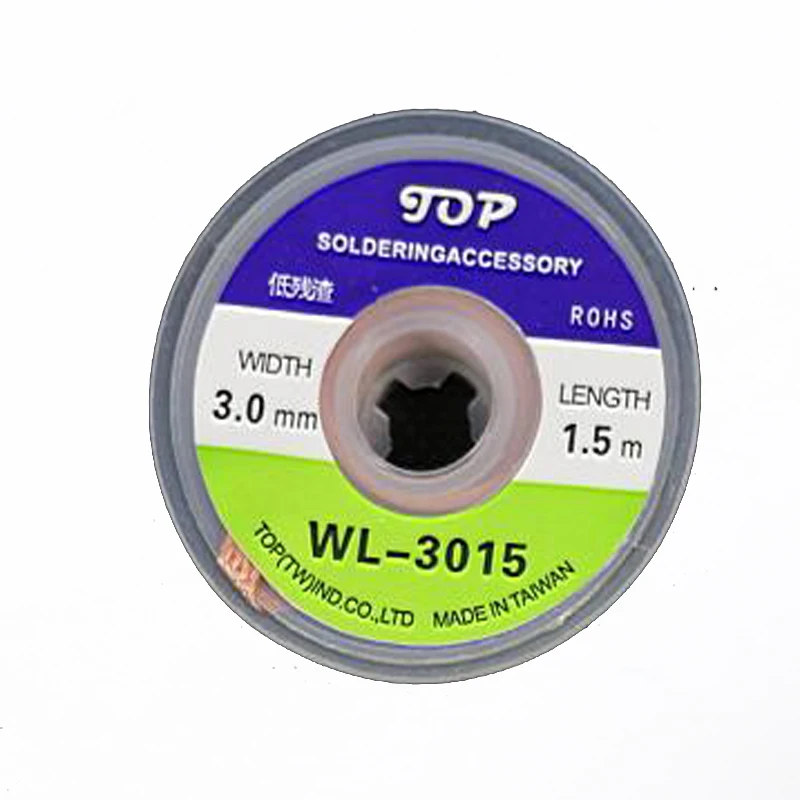 5pcs/lot The Best BGA Desoldering Braid Solder Wire WL-3015 wick/Soldering Accessory
5pcs/lot The Best BGA Desoldering Braid Solder Wire WL-3015 wick/Soldering Accessory