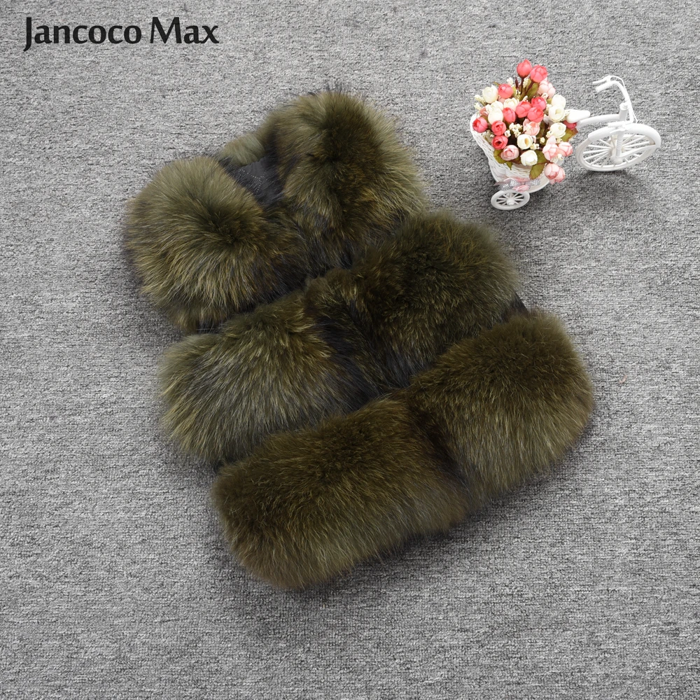 Jancoco Max 2019 Women Real Raccoon Fur Vest Winter Warm Fashion Gilet Waistcoat New 3 Rows Coat S1150B
Jancoco Max 2019 Women Real Raccoon Fur Vest Winter Warm Fashion Gilet Waistcoat New 3 Rows Coat S1150B