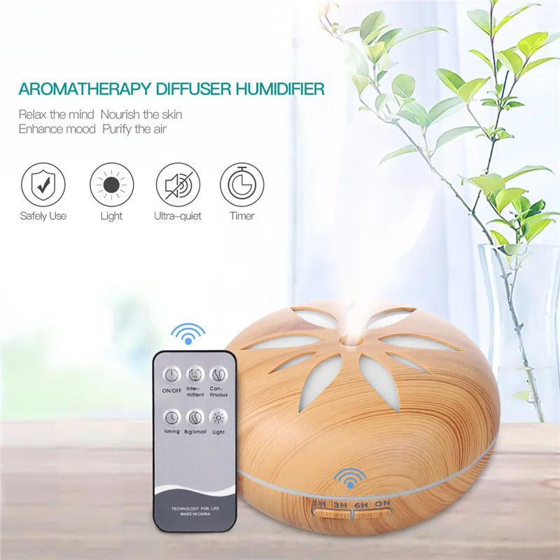 550ml Electric Ultrasonic Humidifier Air Purifier 7 Color LED Lights Essential Oil Aroma Diffuser with Remote Control Home P43
550ml Electric Ultrasonic Humidifier Air Purifier 7 Color LED Lights Essential Oil Aroma Diffuser with Remote Control Home P43