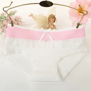 Gumrprun New Candy Solid Color Underwear Lace Panties Bow Underwear Women Cotton Comfortable Lace Lingerie Sexy Panties
Gumrprun New Candy Solid Color Underwear Lace Panties Bow Underwear Women Cotton Comfortable Lace Lingerie Sexy Panties