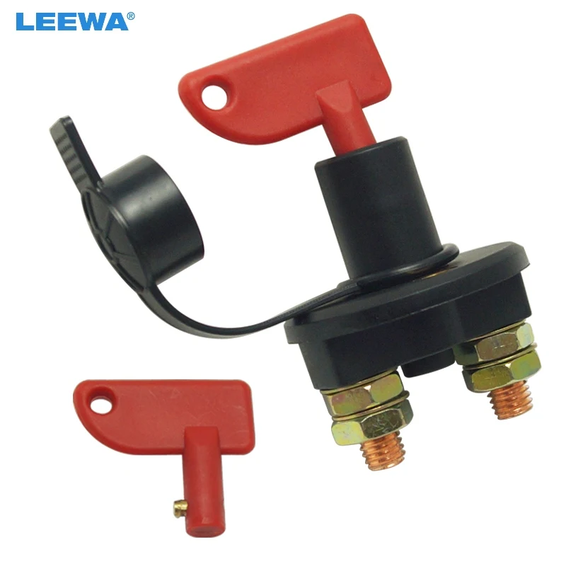 LEEWA Auto Truck Boat Battery Isolator Disconnect Cut Off Power Kill Switch with Removable 2-Key DC12V/24V #CA5703 | Автомобили и
