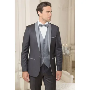 2017 Latest Grey Men Wedding Suits Slim Fit 3 Pieces Tuxedo Custom kingsman Blazer Groom Prom mens suit smoking Terno Masculino
2017 Latest Grey Men Wedding Suits Slim Fit 3 Pieces Tuxedo Custom kingsman Blazer Groom Prom mens suit smoking Terno Masculino