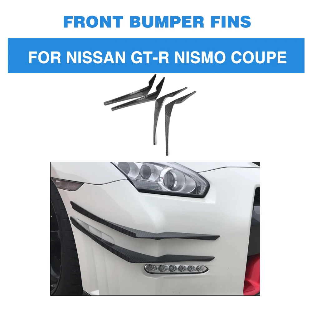 Carbon Fiber for GTR NISMO Front Bumper Fins Fender Vent Covers Trims for Nissan GT-R Nismo Coupe 2-Door 2015 2016 
Carbon Fiber for GTR NISMO Front Bumper Fins Fender Vent Covers Trims for Nissan GT-R Nismo Coupe 2-Door 2015 2016