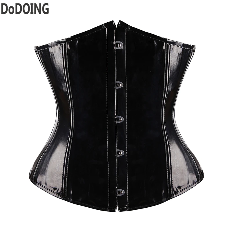 Corsets and bustiers waste trainer Sexy Black Steampunk PVC Vinyl Gothic Black Burlesque Underbust Size S M L XL XXL Corpete
Corsets and bustiers waste trainer Sexy Black Steampunk PVC Vinyl Gothic Black Burlesque Underbust Size S M L XL XXL Corpete