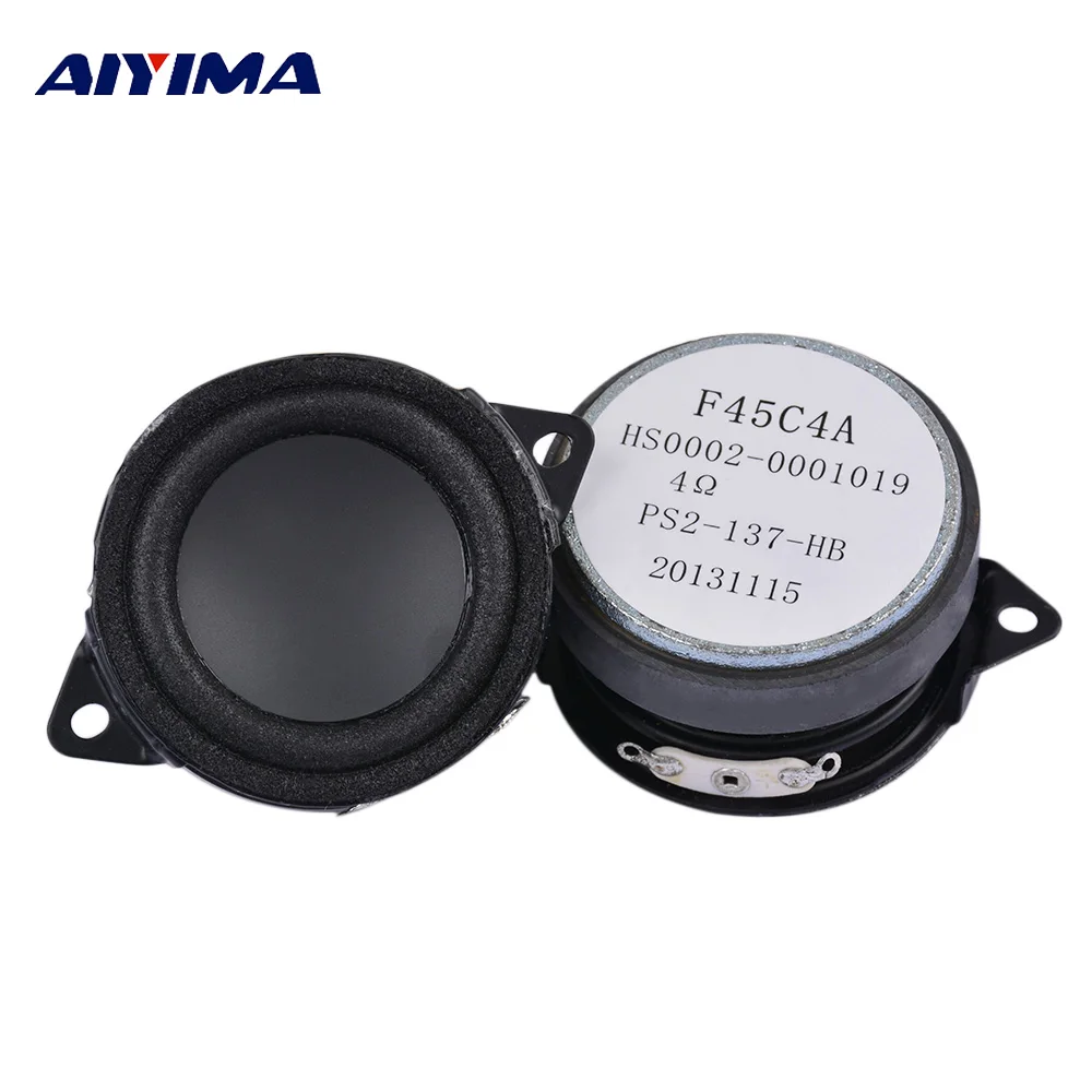 Фото AIYIMA 2Pcs 1.5Inch Audio Portable Bass Speakers 4Ohm 5-10W DIY For Bluetooth Speaker Home Theater Accessories | Электроника