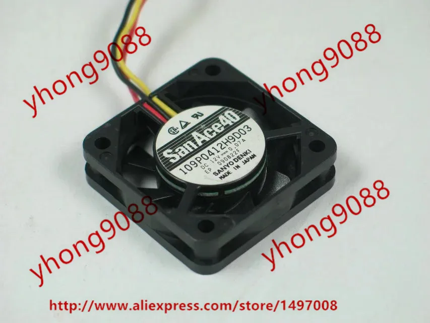 Вентилятор для охлаждения сервера SANYO DENKI 109P0412H9D03 DC 12V 0.07A 40x40x10 мм
Вентилятор для охлаждения сервера SANYO DENKI 109P0412H9D03 DC 12V 0.07A 40x40x10 мм