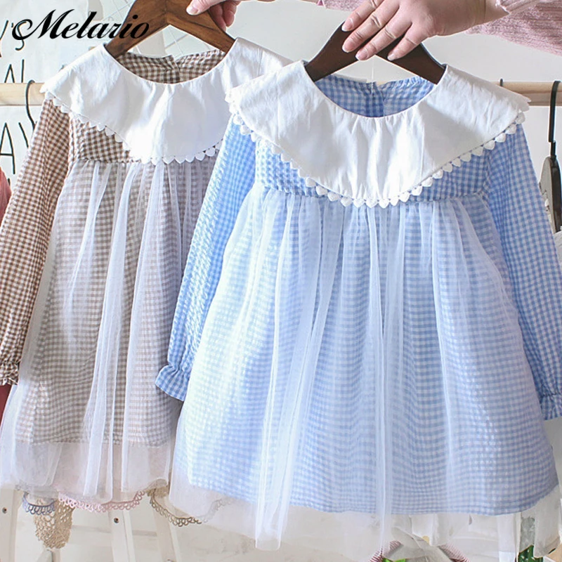 Melario New Spring Autumn Korean Style Cotton A Line Style All-match Princess Plaid Long Sleeve Dress with Cute Sweet Baby Girls
Melario New Spring Autumn Korean Style Cotton A Line Style All-match Princess Plaid Long Sleeve Dress with Cute Sweet Baby Girls