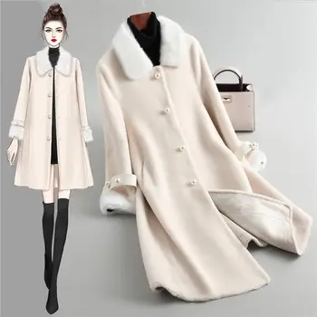 Women 2019 Winter Beading Real Fur Coat Sheep Shearing Long Coat Clothes Female Natural Lamb Fur Wool Jacket Abrigos Mujer K301
Women 2019 Winter Beading Real Fur Coat Sheep Shearing Long Coat Clothes Female Natural Lamb Fur Wool Jacket Abrigos Mujer K301