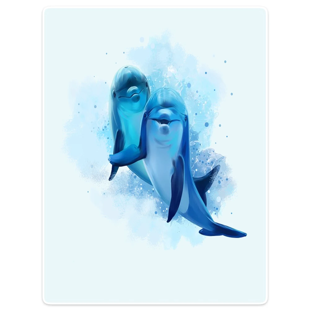 Blankets Cobertor Warmth Soft Plush Sofa Bed Throw a Blanket Plaid Cute 2 Dolphins Watercolor Blue
Blankets Cobertor Warmth Soft Plush Sofa Bed Throw a Blanket Plaid Cute 2 Dolphins Watercolor Blue