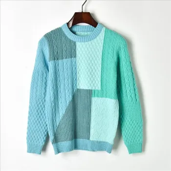 Women Sweaters 2018 Autumn Winter Contrast Color Runway Jumpers O Neck Sweet Kint Tops Vintage Twist Winter Pullovers
Women Sweaters 2018 Autumn Winter Contrast Color Runway Jumpers O Neck Sweet Kint Tops Vintage Twist Winter Pullovers