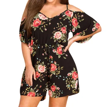 Spring clothes for Women Plus Size Camisole Print Fashion Casual Short Sleeve rompers womens Jumpsuit summer short hot c0415
Spring clothes for Women Plus Size Camisole Print Fashion Casual Short Sleeve rompers womens Jumpsuit summer short hot c0415