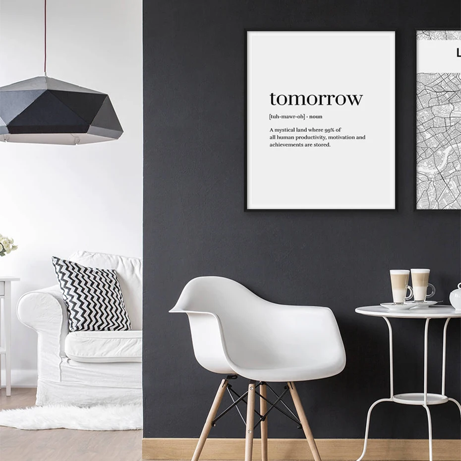 Word Definition Tomorrow Black White Canvas Paintings Nordic Poster Print Wall Art Pop Pictures Kids Room Home Office Home Decor
Word Definition Tomorrow Black White Canvas Paintings Nordic Poster Print Wall Art Pop Pictures Kids Room Home Office Home Decor